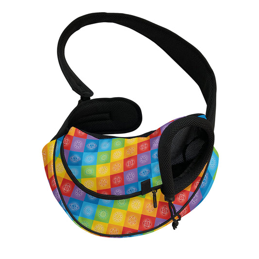 Reiki And The 7 Chakras Pattern Print Pet Sling Carrier