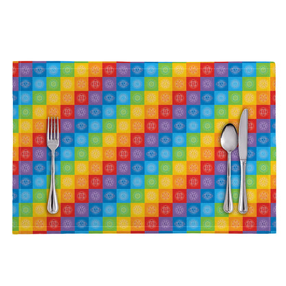 Reiki And The 7 Chakras Pattern Print Placemat