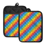 Reiki And The 7 Chakras Pattern Print Pot Holders With Pocket
