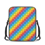 Reiki And The 7 Chakras Pattern Print Rectangular Crossbody Bag