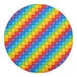 Reiki And The 7 Chakras Pattern Print Round Blanket