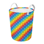 Reiki And The 7 Chakras Pattern Print Round Laundry Basket