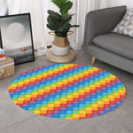 Reiki And The 7 Chakras Pattern Print Round Rug