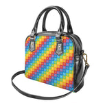 Reiki And The 7 Chakras Pattern Print Shoulder Handbag