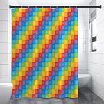 Reiki And The 7 Chakras Pattern Print Shower Curtain