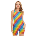 Reiki And The 7 Chakras Pattern Print Sleeveless One Piece Swimsuit