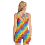 Reiki And The 7 Chakras Pattern Print Sleeveless One Piece Swimsuit