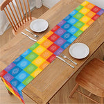 Reiki And The 7 Chakras Pattern Print Table Runner