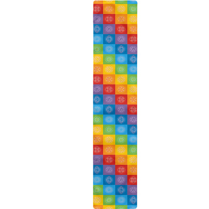 Reiki And The 7 Chakras Pattern Print Table Runner