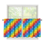 Reiki And The 7 Chakras Pattern Print Tier Curtains