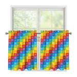Reiki And The 7 Chakras Pattern Print Tier Curtains