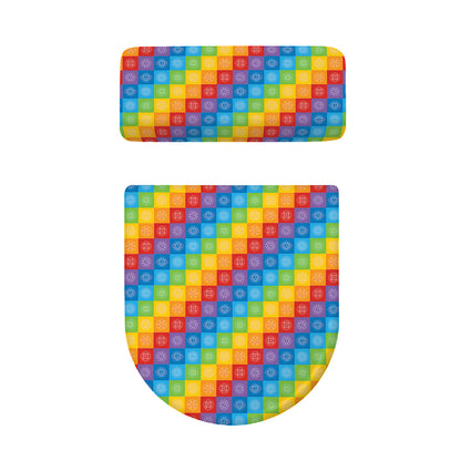 Reiki And The 7 Chakras Pattern Print Toilet Lid And Tank Cover Set
