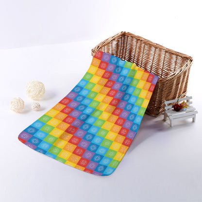 Reiki And The 7 Chakras Pattern Print Towel