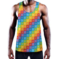 Reiki And The 7 Chakras Pattern Print Men's Workout Tank Top