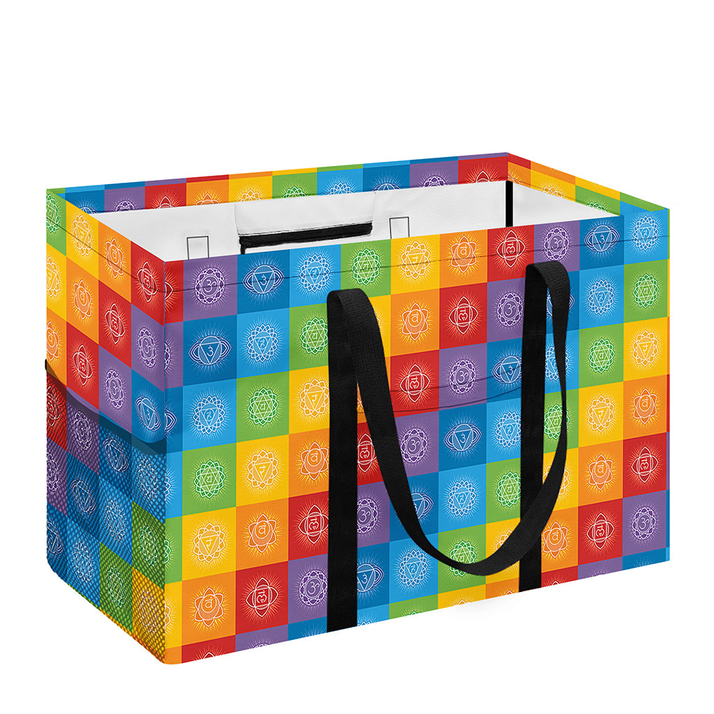 Reiki And The 7 Chakras Pattern Print Utility Tote Bag