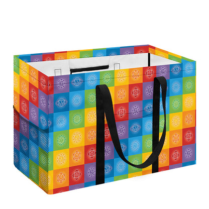 Reiki And The 7 Chakras Pattern Print Utility Tote Bag