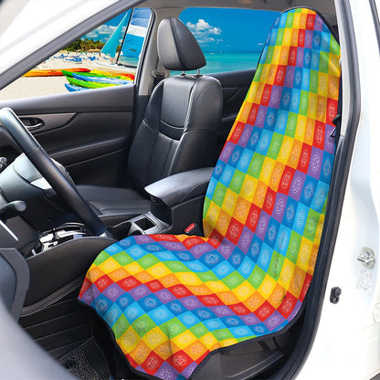 Reiki And The 7 Chakras Pattern Print Waterproof Car Seat Cover
