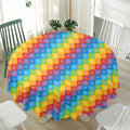 Reiki And The 7 Chakras Pattern Print Waterproof Round Tablecloth