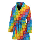 Reiki And The 7 Chakras Pattern Print Women's Bathrobe