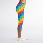 Reiki And The 7 Chakras Pattern Print Women's Capri Leggings