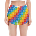 Reiki And The 7 Chakras Pattern Print Women's Split Running Shorts