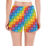Reiki And The 7 Chakras Pattern Print Women's Split Running Shorts