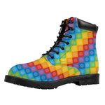 Reiki And The 7 Chakras Pattern Print Work Boots
