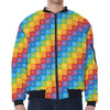 Reiki And The 7 Chakras Pattern Print Zip Sleeve Bomber Jacket