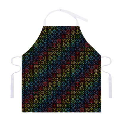 Reiki And The Seven Chakras Print Adjustable Apron