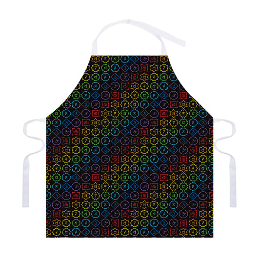 Reiki And The Seven Chakras Print Adjustable Apron