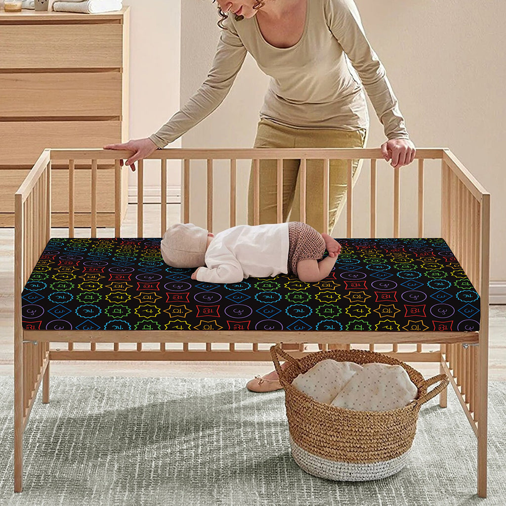 Reiki And The Seven Chakras Print Baby Crib Sheet