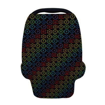 Reiki And The Seven Chakras Print Baby Seat Cover