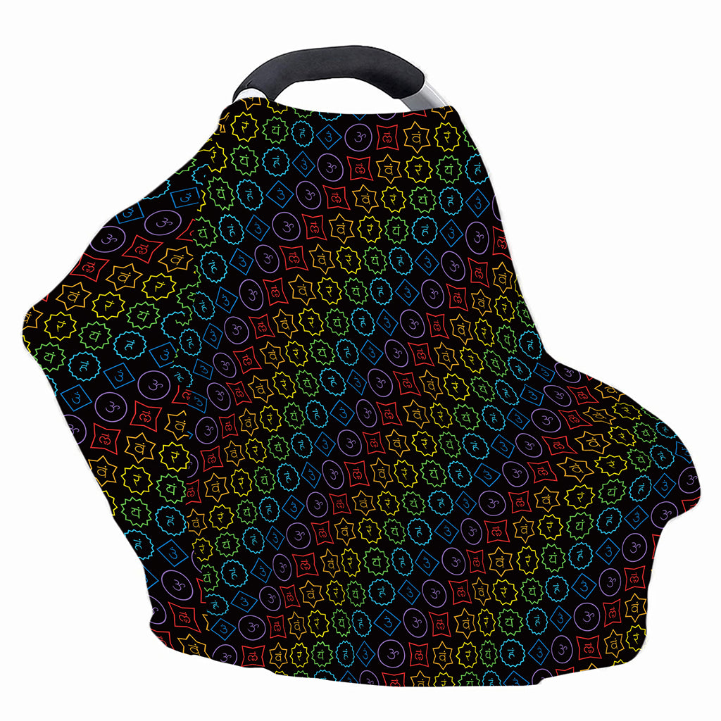 Reiki And The Seven Chakras Print Baby Seat Cover
