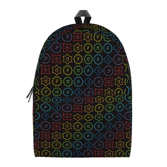 Reiki And The Seven Chakras Print Backpack