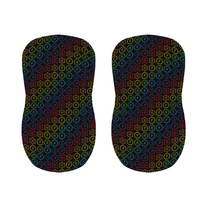 Reiki And The Seven Chakras Print Bar Stool Covers