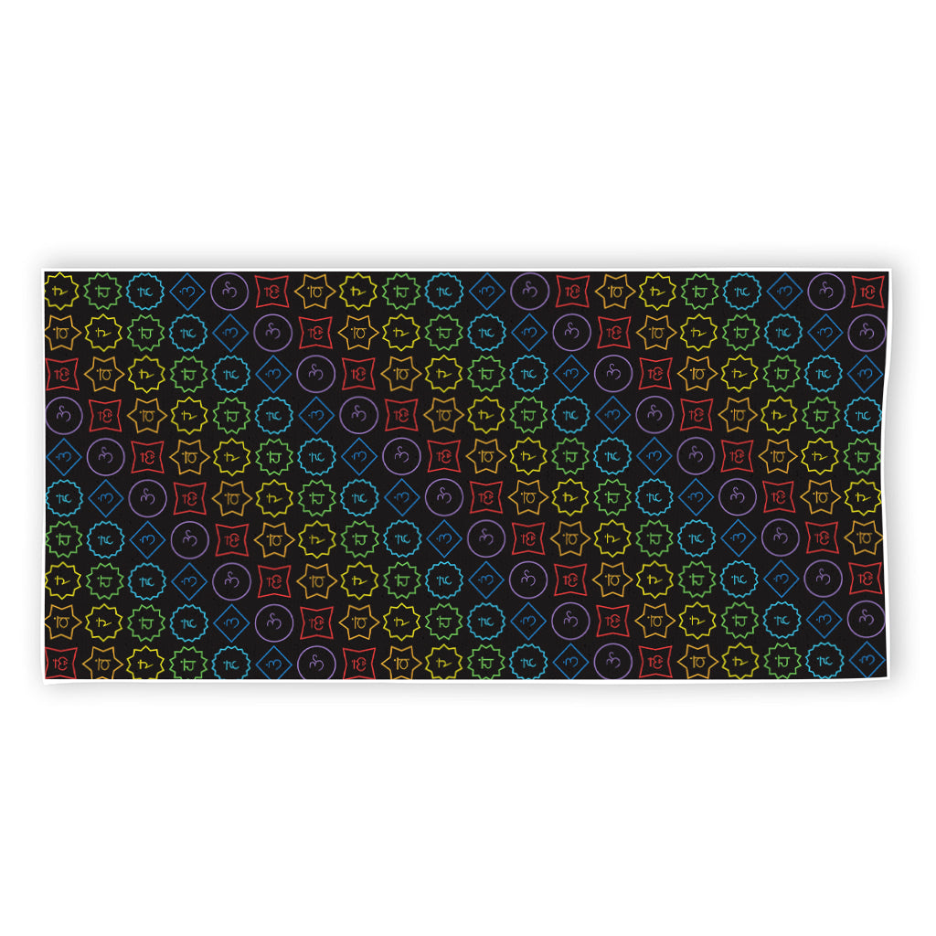 Reiki And The Seven Chakras Print Beach Towel