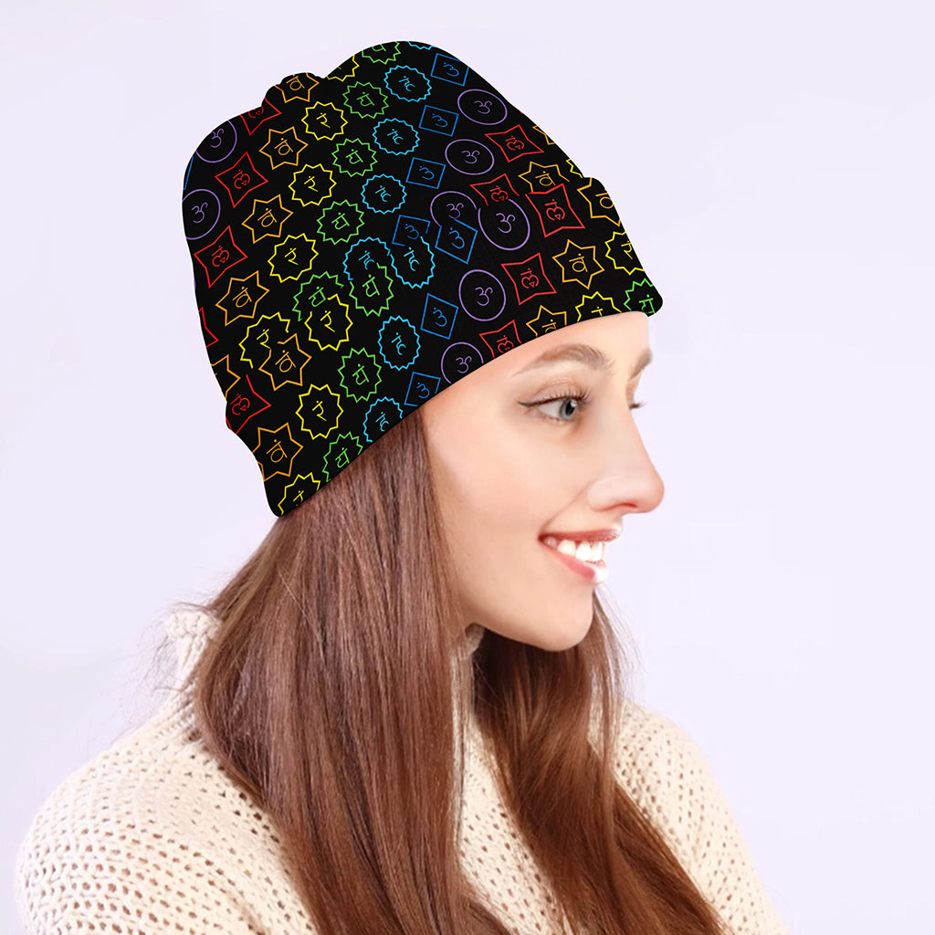 Reiki And The Seven Chakras Print Beanie