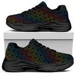 Reiki And The Seven Chakras Print Black Chunky Shoes