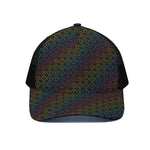 Reiki And The Seven Chakras Print Black Mesh Trucker Cap