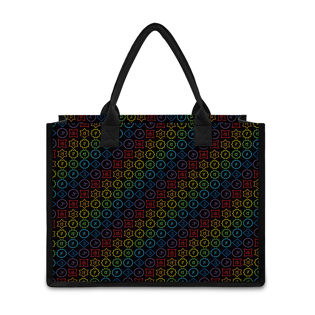 Reiki And The Seven Chakras Print Canvas Tote Bag