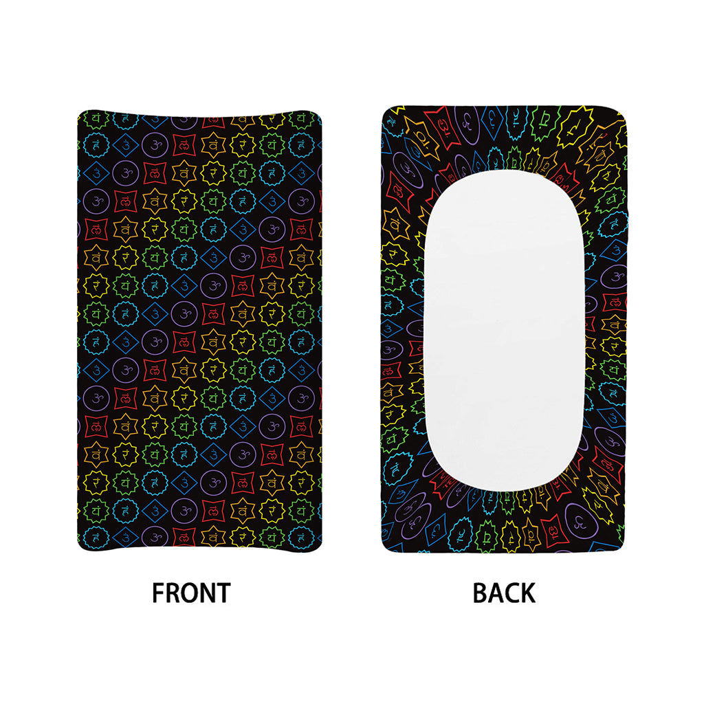 Reiki And The Seven Chakras Print Changing Pad Cover