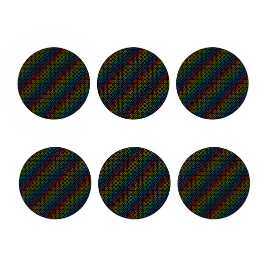 Reiki And The Seven Chakras Print Coaster Set