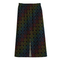 Reiki And The Seven Chakras Print Cotton Front Slit Maxi Skirt