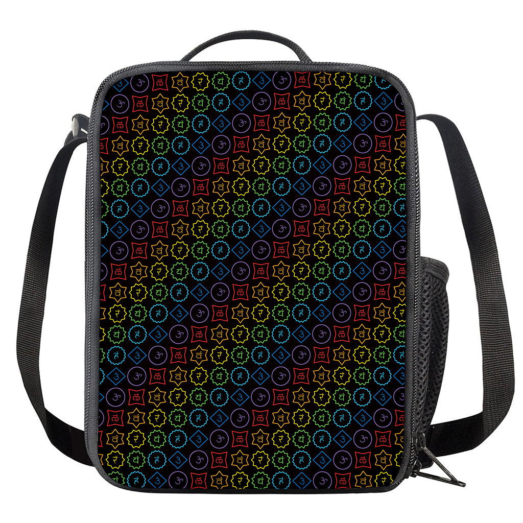 Reiki And The Seven Chakras Print Crossbody Lunch Bag