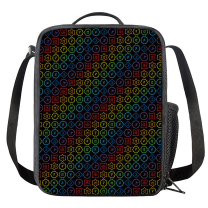 Reiki And The Seven Chakras Print Crossbody Lunch Bag