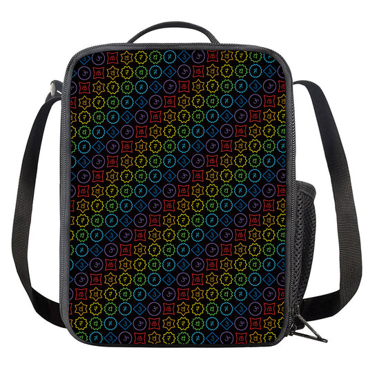 Reiki And The Seven Chakras Print Crossbody Lunch Bag