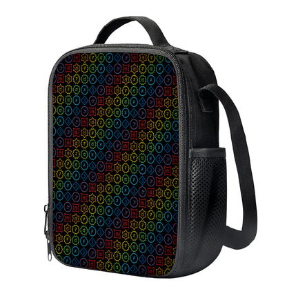 Reiki And The Seven Chakras Print Crossbody Lunch Bag