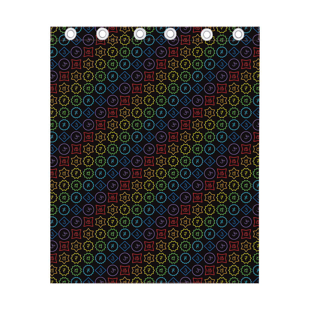 Reiki And The Seven Chakras Print Curtain