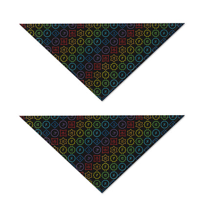 Reiki And The Seven Chakras Print Dog Bandana