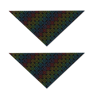 Reiki And The Seven Chakras Print Dog Bandana